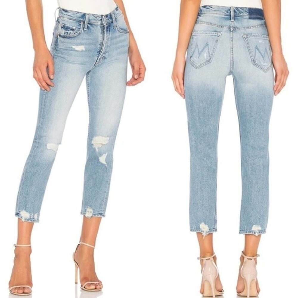 MOTHER Superior The Tomcat Ankle High-Rise Straight Leg Jeans in I Confess